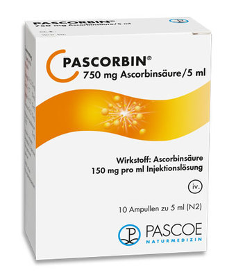 Pascoe pharmazeutische Präparate GmbH PASCORBIN Injektionslösung Ampullen 100X5 ml 00581273