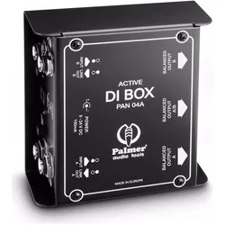 Palmer Audio PAN 04 A Aktive 2-Kanal (DI Box), Effektgerät, Schwarz