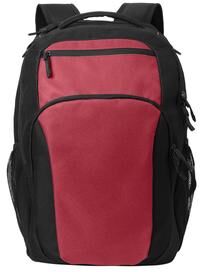 Port Authority PABG232 Transport Backpack in Rich Red/Black size OSFA   Denier Polyester BG232