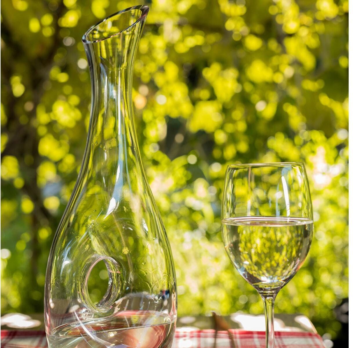 Karaffe "Lunasol Flow 1,2 l", transparent, 1.200ml, Glas, Karaffen, Karaffe transparent 1.200ml