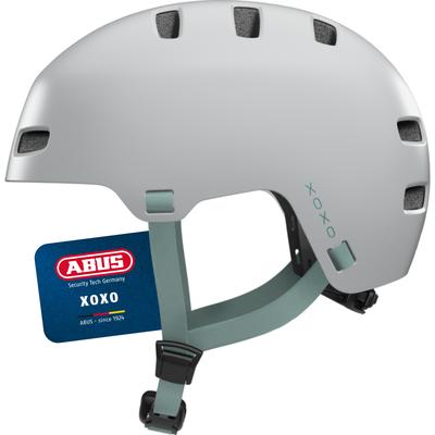 Fahrradhelm ABUS "XOXO" Gr. S, grau (grau (cool grau)), Helme, S Kopfumfang: 51cm - 55cm