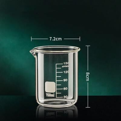 Uplift Essentials Borosilicate Glass Measuring Cup With Clear Scale 150ml