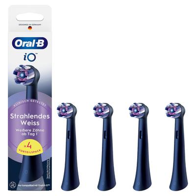 Oral-B iO Strahlendes Weiss Aufsteckbürsten 4er Schwarz