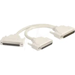 DELOCK 67161 - D-SUB Adapter, 37 Pin Stecker > 2x 37 Pin Buchse