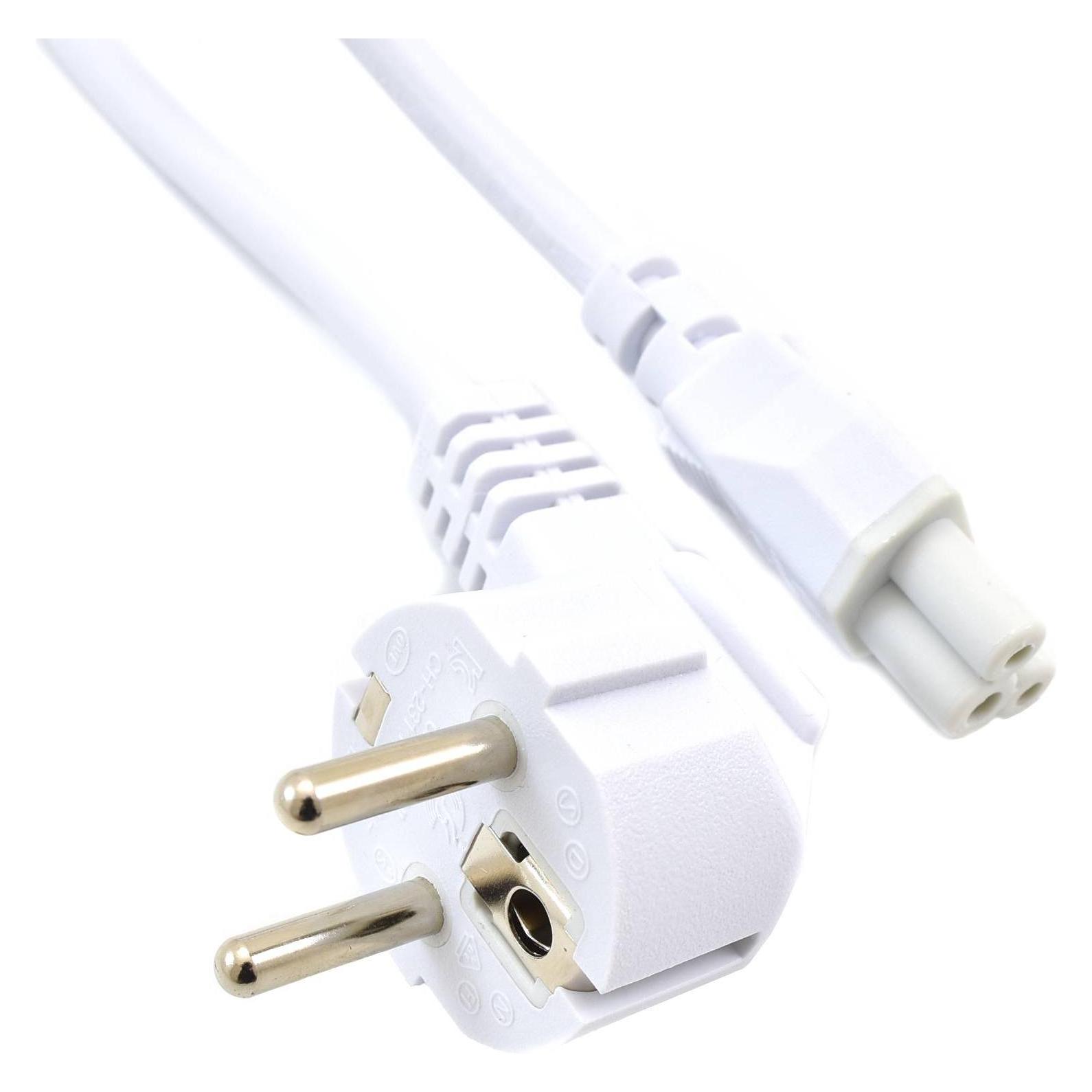 OEM Power Cord C5 EU Plug White 65cm EU-C5-1-W-65 (0.65 m) (EU-C5-1-W-65)
