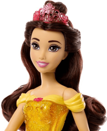 Disney Princess Belle Fashion Doll with Sparkling Outfit and Accessories for Kids