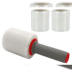VEPATIM Sparset 10 Rollen Bündelstretchfolie 20my mit bündigen Kern und Abroller