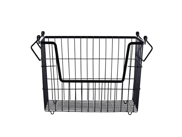 House Doctor Panier de rangement TAW grand noir mate