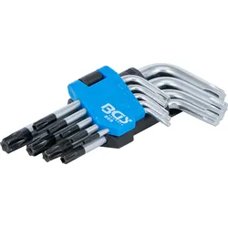 BGS Winkelschlüssel-Satz | kurz | T-Profil (für Torx) mit Bohrung T10 - T50 | 9-...