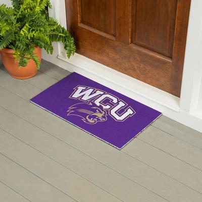 Evergreen "28 in. x 16 in. Full Color PVC Door Mat, Western Carolina University - 28"" x 16"""