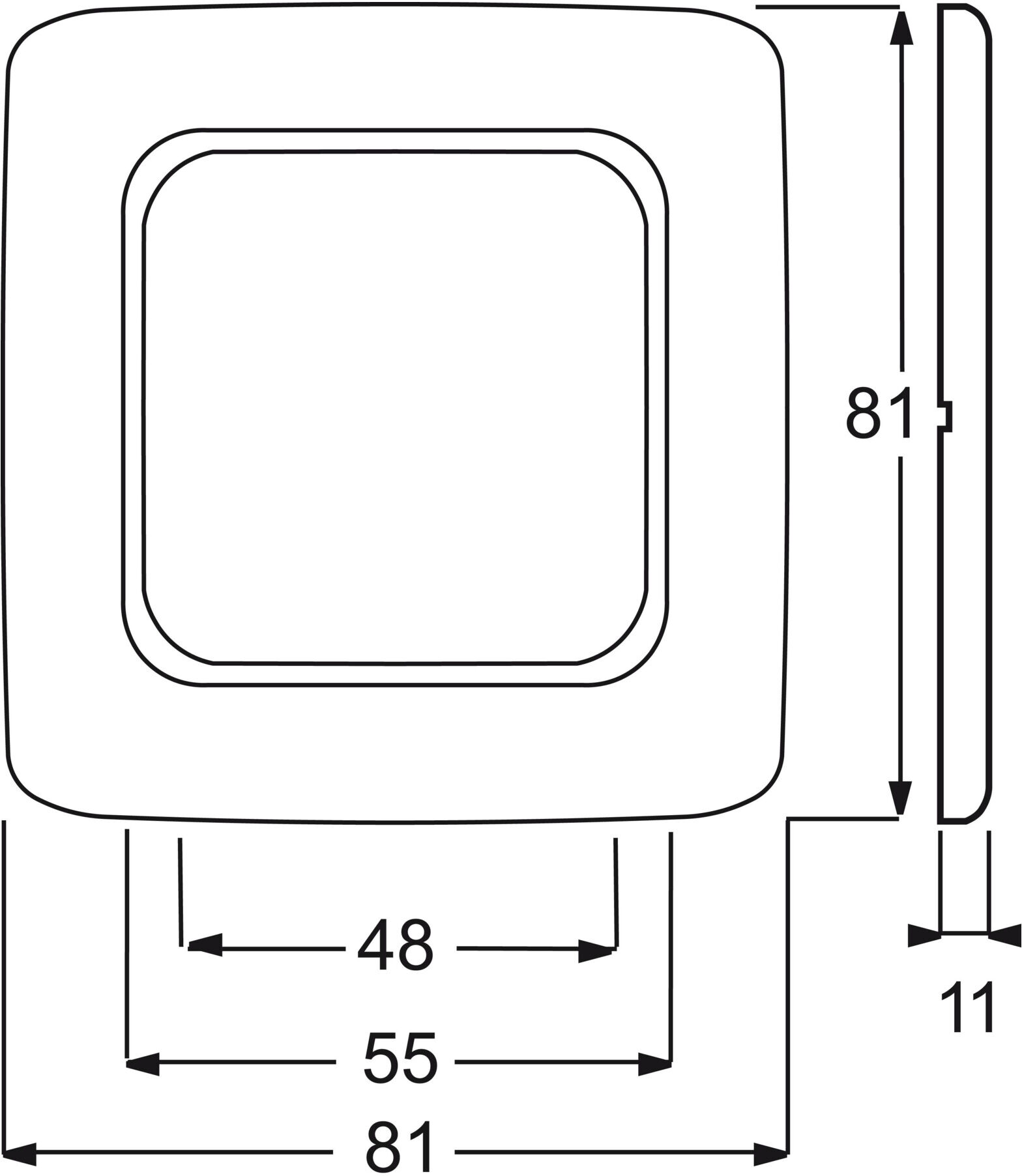 Busch-Jaeger Rahmen 1-fach weiß, (Heiz.-Not.) 2511 JH-212 (2CKA001725A0662)