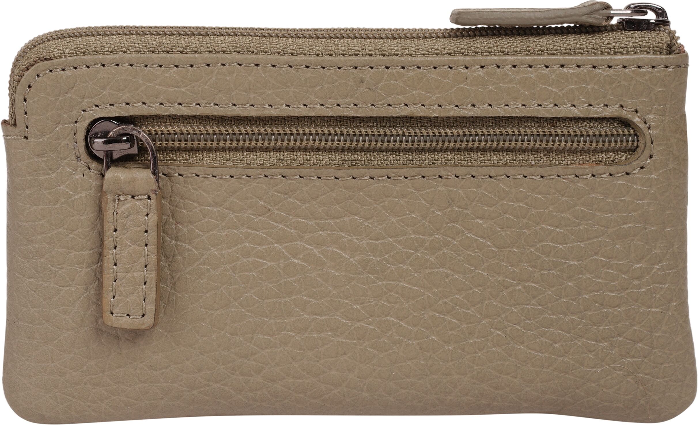 Schlüsseltasche BUGATTI "BUGATTI Damen SINA echt Leder", Damen, beige, Leder, leicht glänzend, unifarben, Kleinlederwaren Schlüsseltasche, echt Leder beige Einheitsgröße