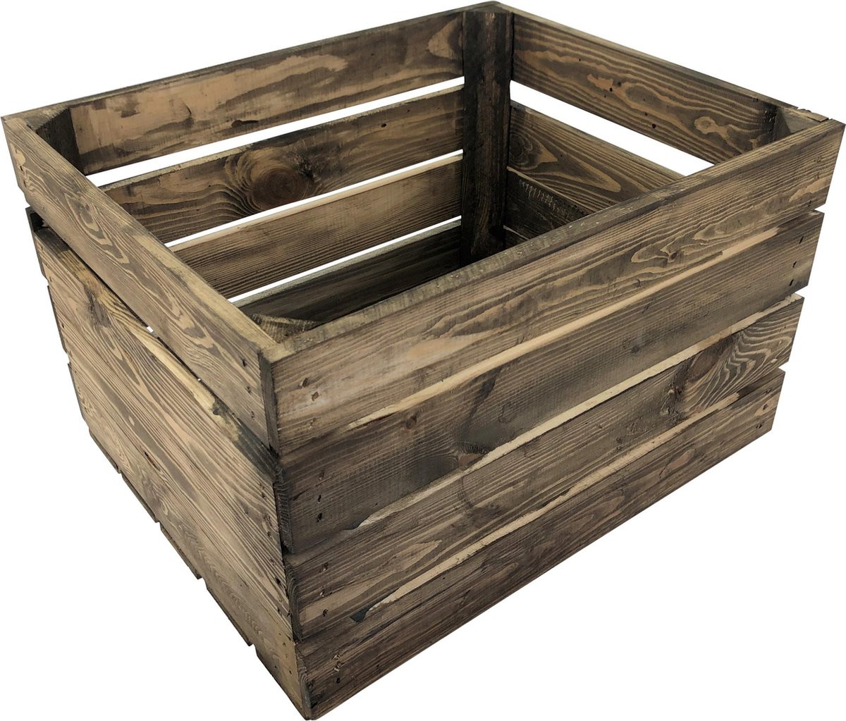 DecoLis Nieuwe Fruitkist in Hout - Old Brown