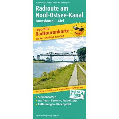 Publicpress Leporello Radtourenkarte Radroute Nord-Ostsee-Kanal 1:50.000, Sonstige von , KOMPASS Freytag & Berndt, 978-3-89920-249-6
