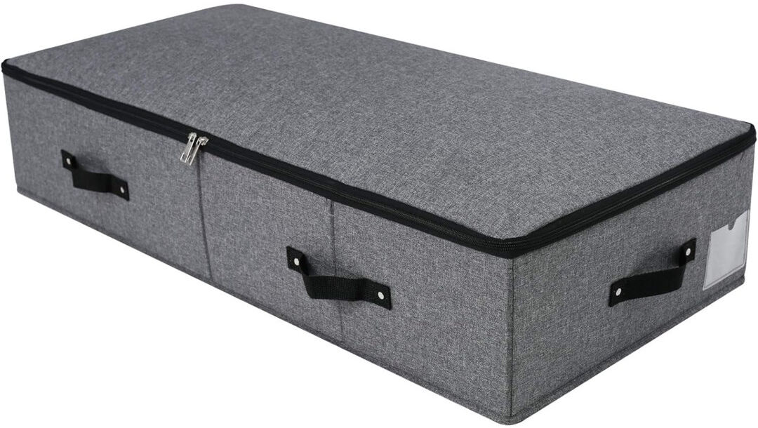 Brayden Studio Fabric Box Black;Grey 8L