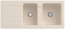 Villeroy & Boch 338001FU Architectura 80 Ivory Keramikspüle Handbetätigung Einbauspüle 80 cm Unterschrank