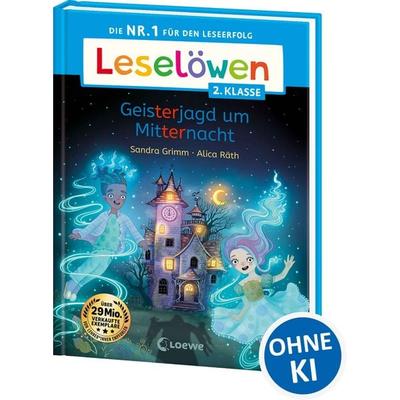 Leselöwen 2. Klasse - Geisterjagd um Mitternacht, Gebundene Ausgabe von Sandra Grimm, Loewe, 978-3-7432-1819-2