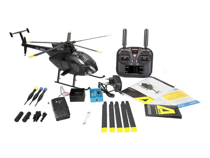 Amewi RC-Helikopter Amewi MD500 Pro GPS Black Edition RC Helikopter
