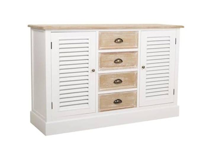 WANDERLUST DECO Buffet en bois avec deux portes et quatre tiroirs