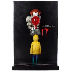 SD Toys Stephen Kings Es Poster PVC Figur Pennywise & Georgie 20 cm