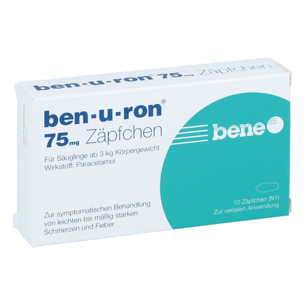 bene Arzneimittel GmbH Ben-u-ron 75 mg Zäpfchen 02684876