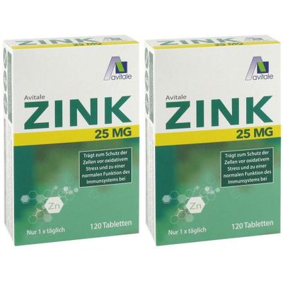 Zink 25 mg Tabletten 2x 2x120 St