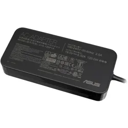 ASUS AC Adapter 19V 120W includes power cable (120 W), Notebook Netzteil, Schwarz