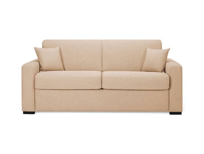 VERONE - Canapé convertible 4 places - Tweed, Beige