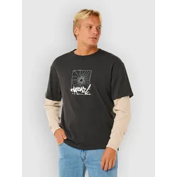 Rip Curl Inner Visions Smashed Longsleeve washed black Gr. XS