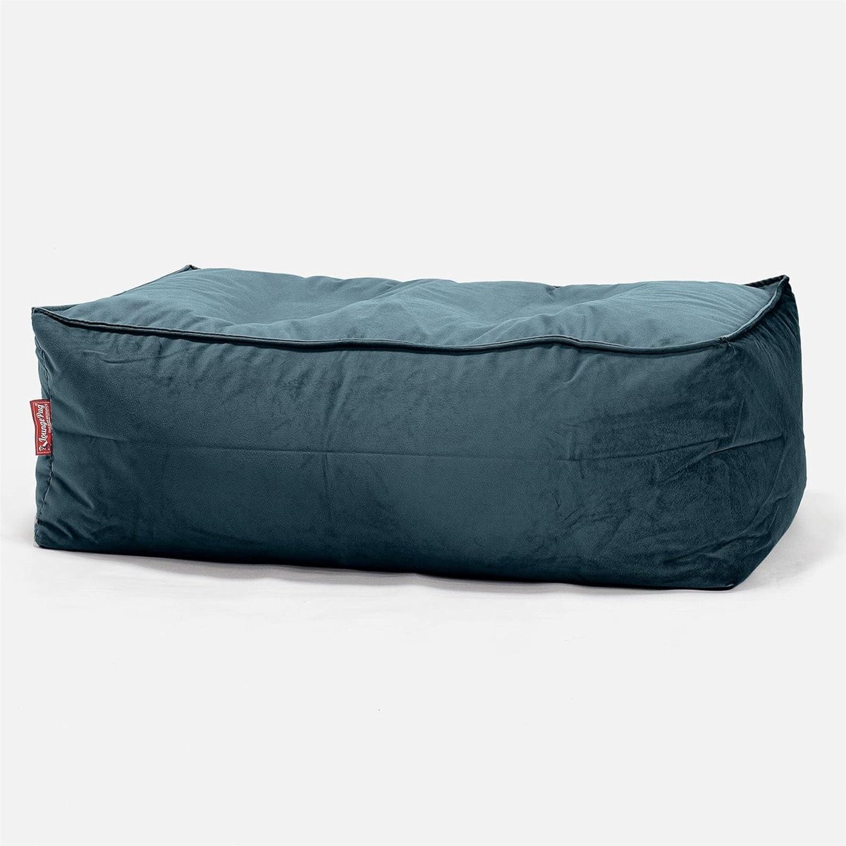Voetenbank Zitzak Poef Petrol Fluweel - 70 cm