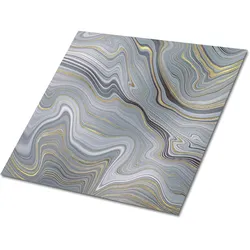 FLIESENAUFKLEBER 9 Stück 30x30 cm selbstklebend Marmorwellen