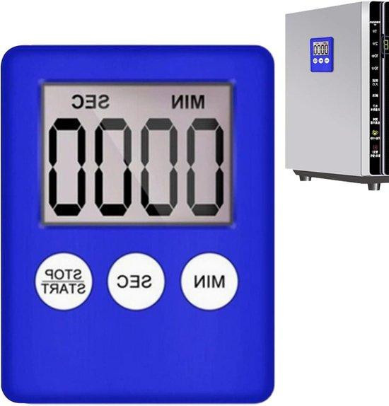Digitale Keukenwekker Wit - Nauwkeurige Kookwekker met Stille Timerfunctie - Breedte: 5,5 cm