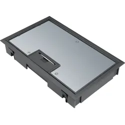 Hager KDE04059005 Klappdeckel E04 147x247mm für 5mm Bodenbelag aus Polyamid tiefschwarz