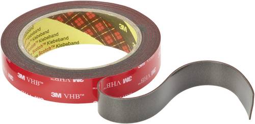 3M VHB 4611F 4611193 Doppelseitiges Klebeband VHB 4611F Dunkelgrau (L x B) 3 m x 19 mm 1 St.