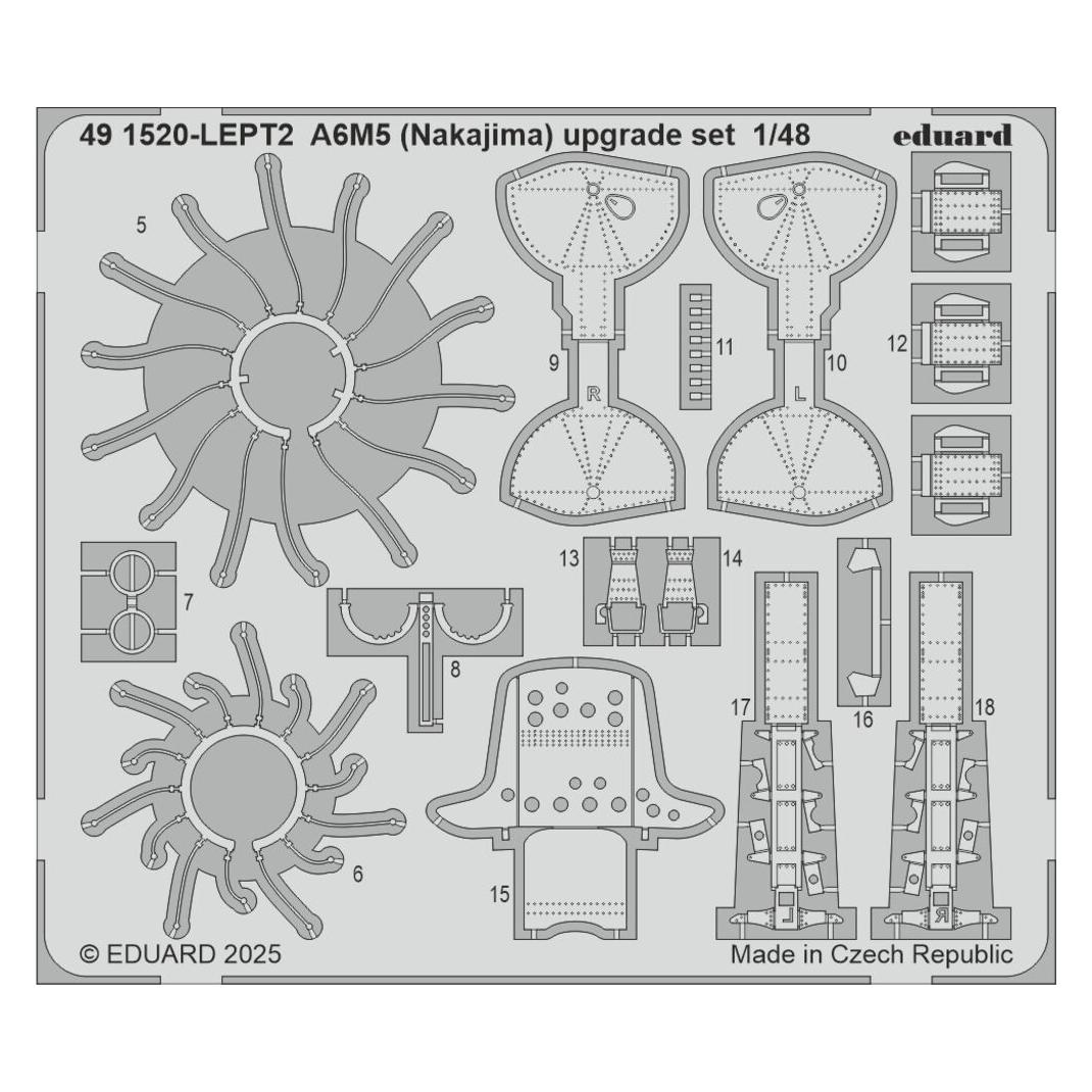 Eduard A6M5 (Nakajima) upgrade set (491520)