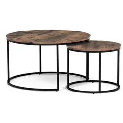 Autronic Couchtisch 80 cm MDF braun AF-3002 OLW