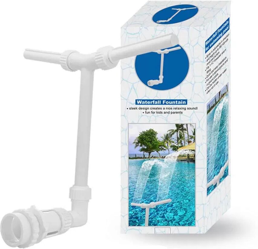 INF Fontaine de Piscine à Double Buse : Jet d'Eau Cascade Réglable pour Piscines Hors-Sol et Enterrées