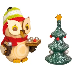 Kuhnert, Weihnachtsfiguren, Deko "Mini Eule" - Wahl aus versch. Varianten - Handarbeit aus Holz