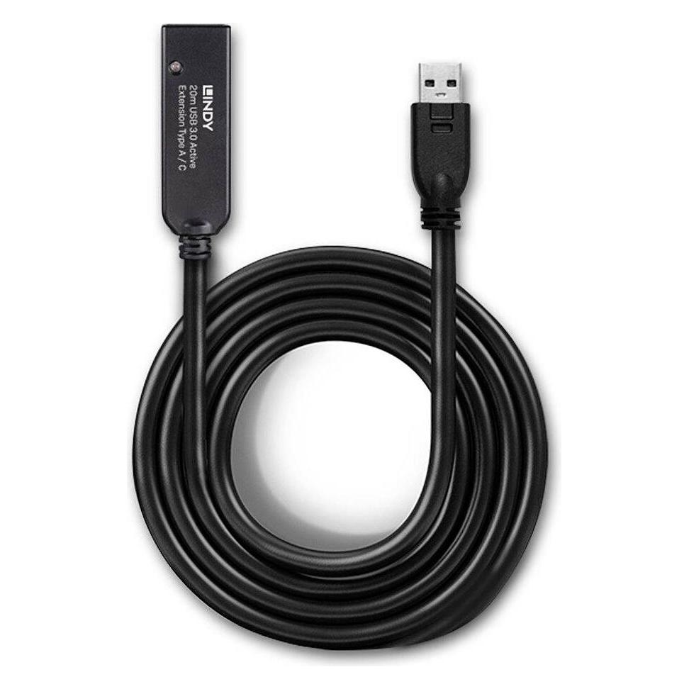 Lindy 20m USB 3.0 Active Extension Type A to C (20 m, USB 3.2 Gen 1) (43375)