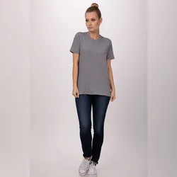 Chef Works® Gestreifte T-Shirts Damen Urban Collection Artikel SHT01W Grau Größe XL