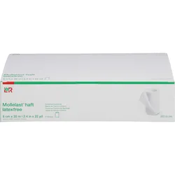 Mollelast Haft Latexfrei Weiß 6cm x 20M Gedehnt 6 ST
