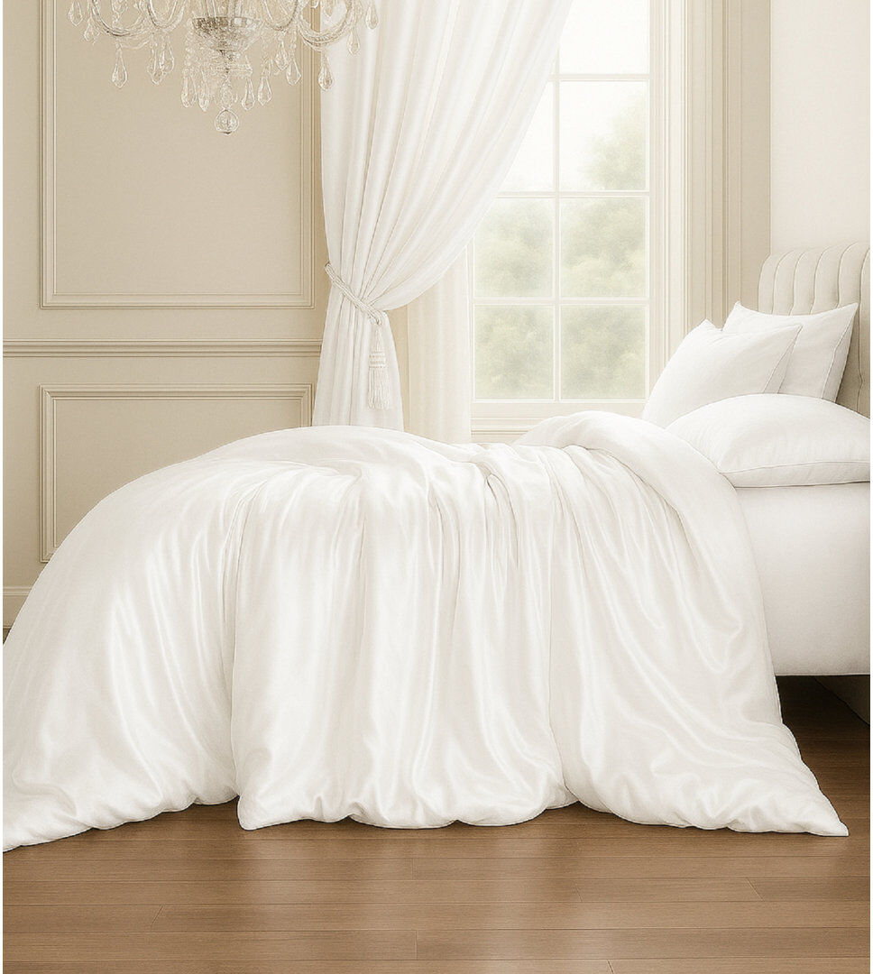 Sweet Dreams Silk No Pattern Duvet Cover Wine Double Duvet Cover