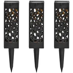 Ambia Garden Solarleuchten Set 3-tlg. - D/H ca. 6.00x28.50