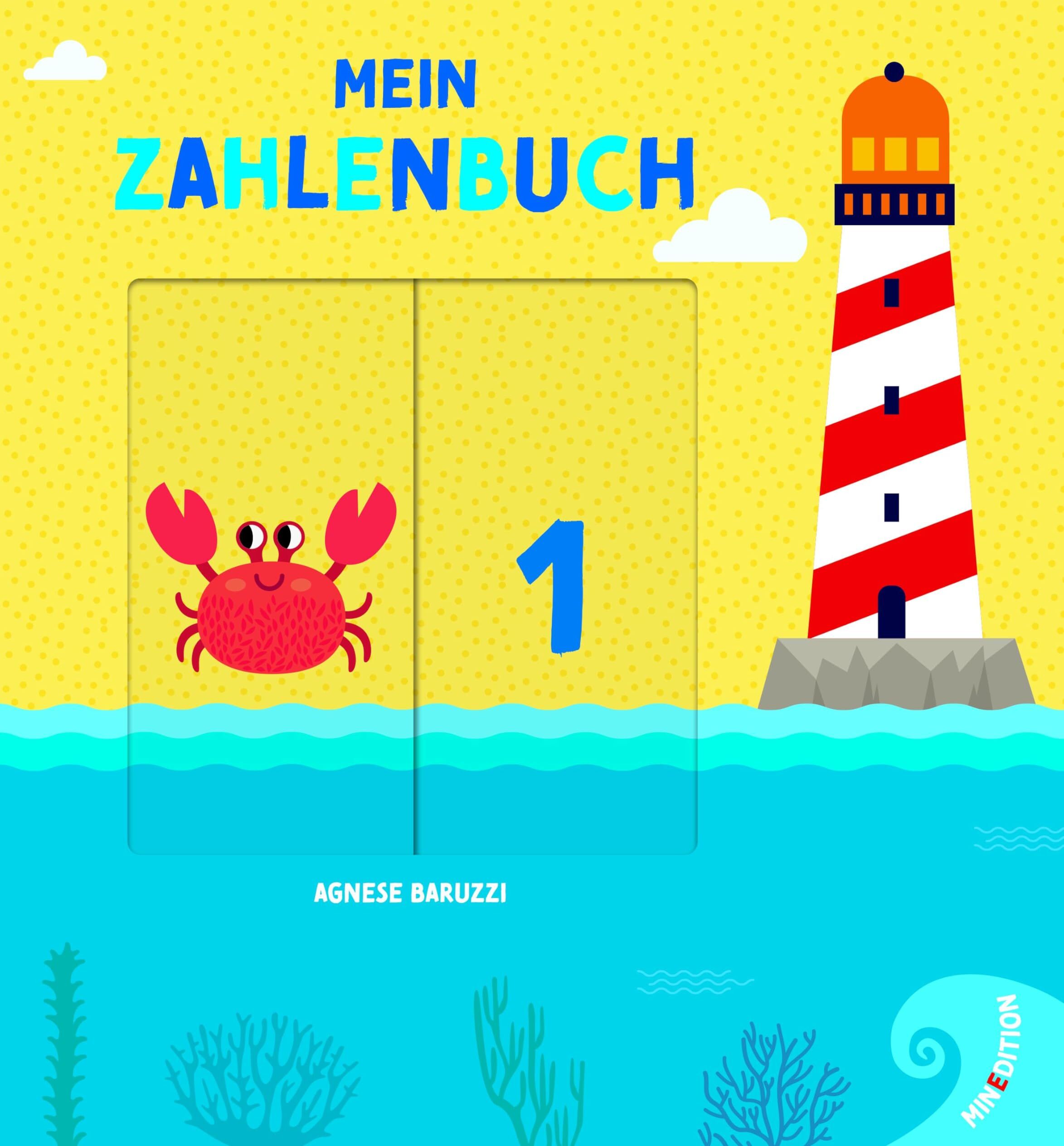 Gabriele Clima - Mein Zahlenbuch: Spielerisches erstes Erlernen der Zahlen von 1 bis 10. Ein Pappbilderbuch mit Schiebern - Preis vom 09.10.2026 07:28:09 h