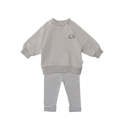 Sweatanzug LILIPUT "Croissant", Mädchen, Gr. 62/68, bunt (mehrfarbig), 80% Baumwolle, 20% Polyester, bedruckt, Sportanzüge, bestehend aus Leggings und Sweatshirt