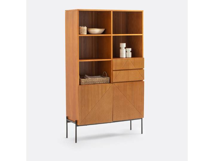LA REDOUTE Bibliothèque rangement vintage, Lodge Marron Coloris Noyer