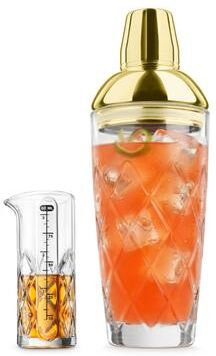 "Final Touch Yarai Cocktail Shaker Set Japanese Inspired 24 oz - 9.1"" H x 6.3"" L x 3.7"" W"