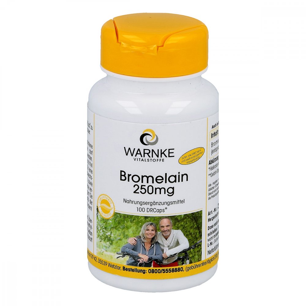 Warnke Vitalstoffe GmbH Bromelain 250 mg magensaftresistente Kapseln 11376292