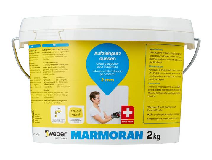 Marmoran Carrara Aufziehputz Aussen 2 kg