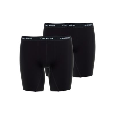 Boxershorts CECEBA "Boxershort Shorts 2er Pack", Herren, Gr. 4XL, schwarz, Obermaterial: 95% Baumwolle CO. 5% Elasthan EL., Unterhosen